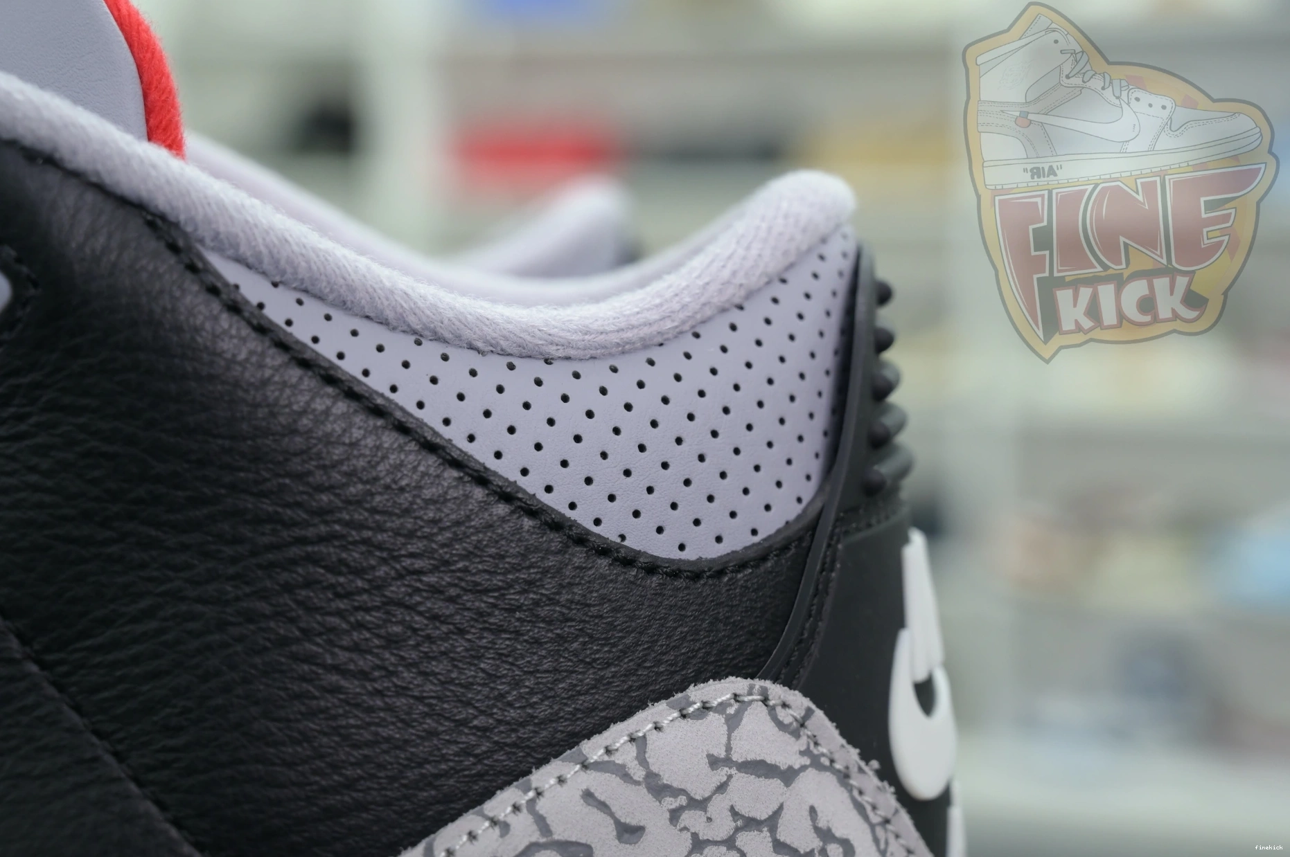 Air Cement Reimagined” 3“Black Jordan 0828